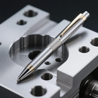 Taktiksel Titanyum Cep Kalemi Anodizli Korozyona Dirençli ve Hediye Hazır CNC İşleme Titanyum Kalemi